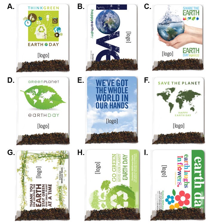 Earth Day Pollinator Seed Packets USA Made Recycled Eco